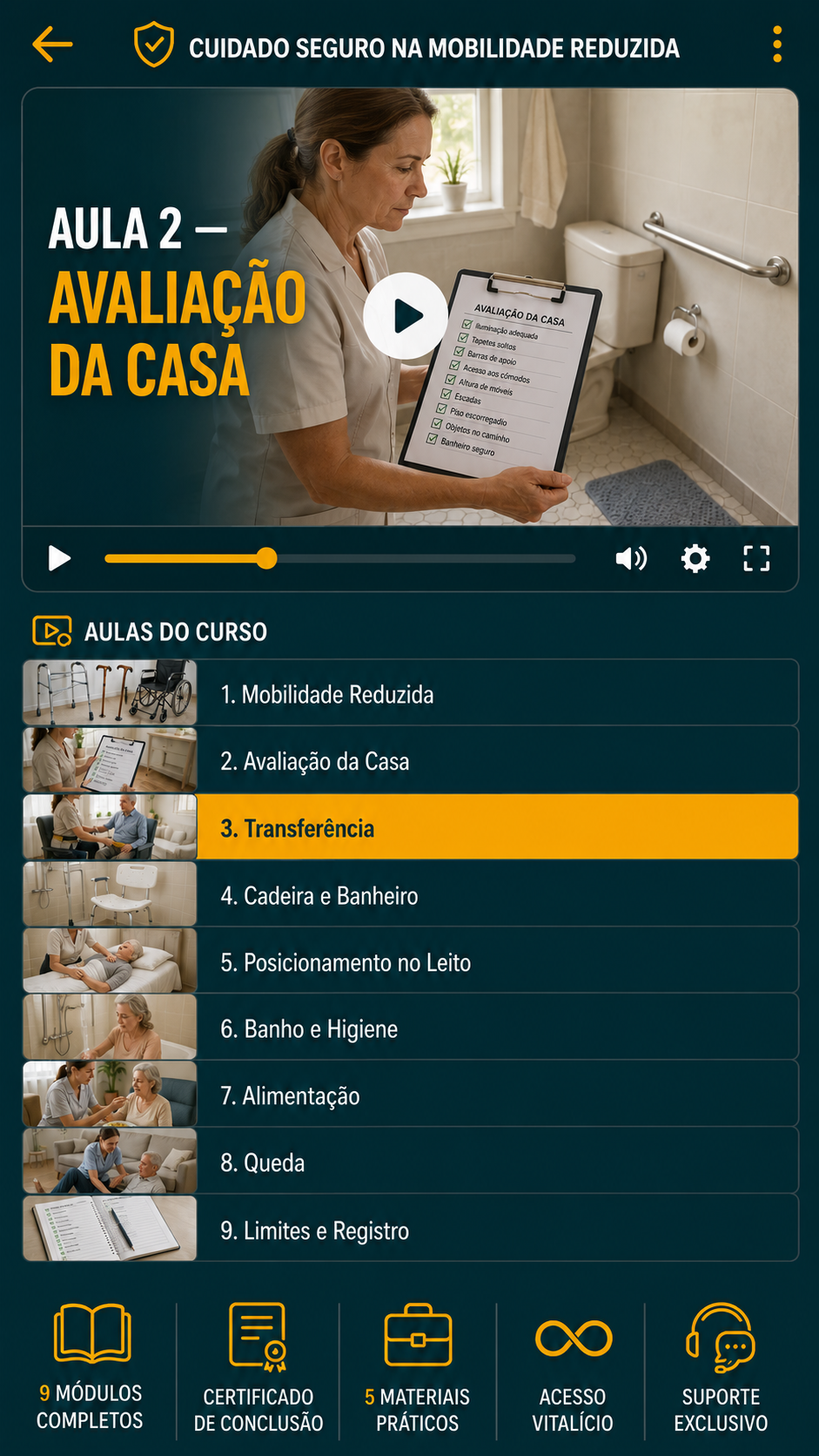 Vídeo aula: Avaliação do ambiente